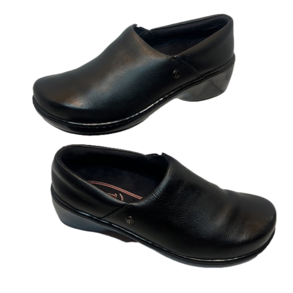 Klogs Black Leather Mules